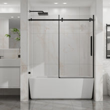 Load image into Gallery viewer, Frameless Tub Sliding Shower Door With Easy Clean Coating
