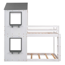 Load image into Gallery viewer, Bunk Bed Wood Bed &amp; Roof, Window, Guardrail, Ladder
