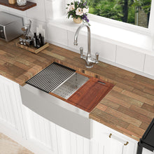 Load image into Gallery viewer, Classic Ceramic Farmhouse Sink Workstation Single Bowl With Durable Finish
