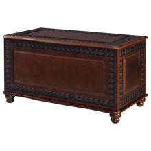 Load image into Gallery viewer, Ornate - Deep Flip Open Storage Cedar Chest With Cedar Lining - Brown
