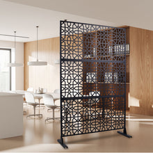 Load image into Gallery viewer, Outdoor &amp; Indoor Metal Freestanding Decorative Privacy Screen
