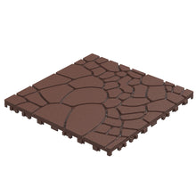 Load image into Gallery viewer, Stone Texture Patio Deck Tiles, Diy Module Interlocking Decking Floor Tiles
