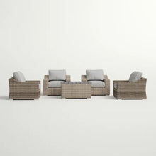 Load image into Gallery viewer, Stylish Sofa Seating Group With Cushions Perfect For Outdoor Gatherings
