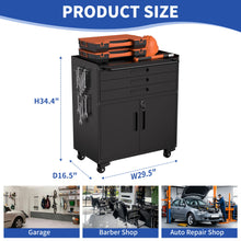 Load image into Gallery viewer, Rolling Tool Cabinet Heavy Duty Garage Storage With Lockable Doors
