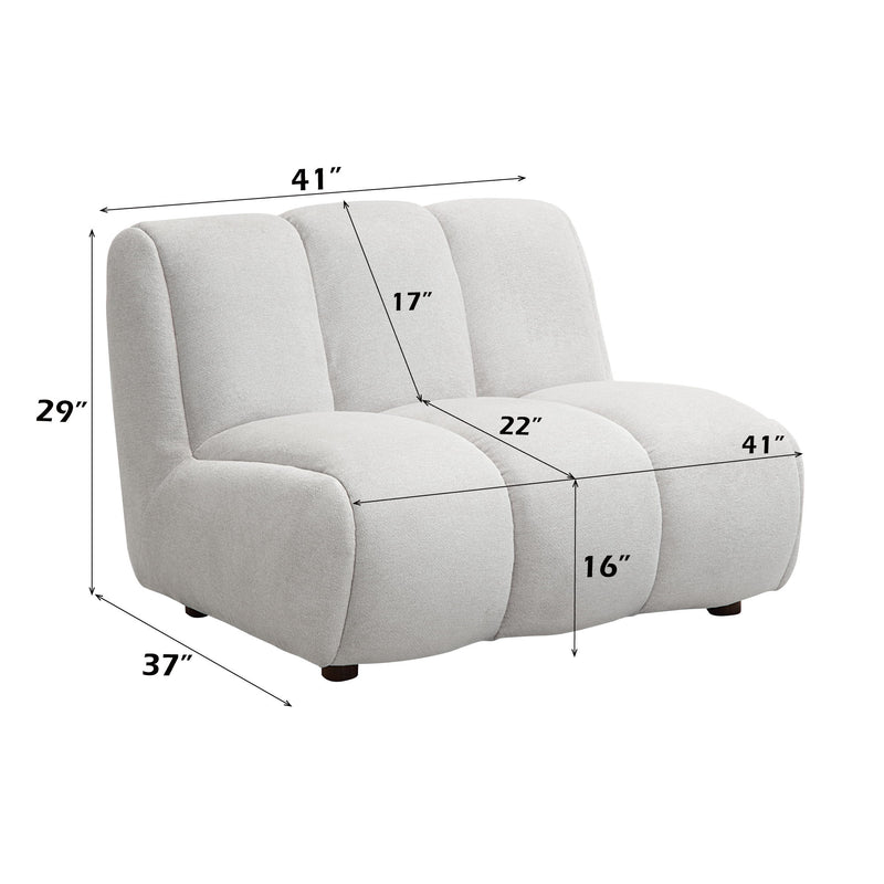 Manilla - Linen Chair - Ivory White