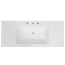 Load image into Gallery viewer, Vanity Top With 3 Faucet Holes, Rectangular Basin For Bathroom - White

