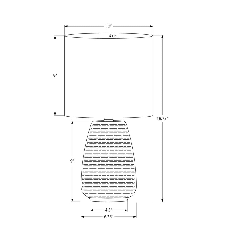 Lighting, Table Lamp, Contemporary - Gray