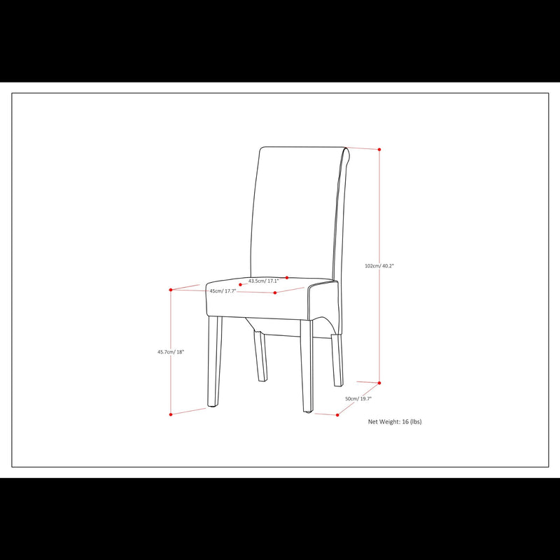Avalon - Deluxe Parson Dining Chair (Set of 2) - Beige