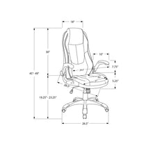 Load image into Gallery viewer, Office Chair, Adjustable Height, Swivel, Ergonomic, Armrests, Contemporary &amp; Modern - Black
