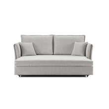 Load image into Gallery viewer, Oren - Chenille Sleeper Sectional Sofa With Storage 2 Toss Pillows - Gray
