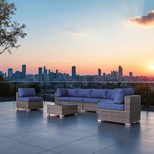 Load image into Gallery viewer, Seating Set With Cushions Handcrafted Wicker Design
