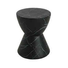 Load image into Gallery viewer, Outdoor Lightweight Concrete Side / End Table, Living Room Accent Table - Black Marble
