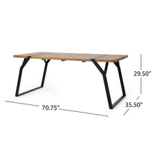 Load image into Gallery viewer, Zora - Dining Table Industrial &amp; Iron Table - Black
