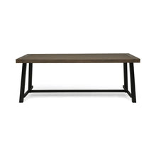 Load image into Gallery viewer, Outdoor Dining Table - Gray / Rustic Metal
