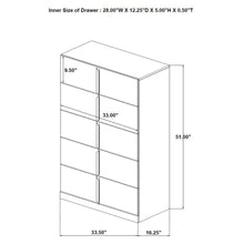 Load image into Gallery viewer, Lauryn - 5 Drawer Bedroom Chest - Gloss White
