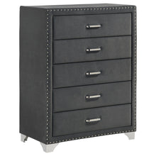 Load image into Gallery viewer, 5 Drawer Bedroom Chest With Crystal Pulls
