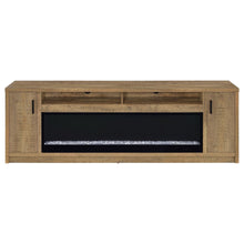 Load image into Gallery viewer, Nevada - Fireplace TV Stand With Flame Visualizer - Brown
