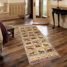 Load image into Gallery viewer, Nature's Nest - 5'3" X 7'3" Lodge Area Rug - Multi, Blue
