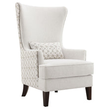 Load image into Gallery viewer, Lindstrom - Wingback Accent With Contoured Back - Ivory White
