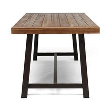Load image into Gallery viewer, Equilibrium - Outdoor Dining Table With Wooden Frame And Slat Top
