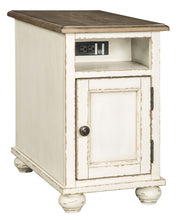 Load image into Gallery viewer, Realyn - Chair Side End Table - AC / USB - White / Brown
