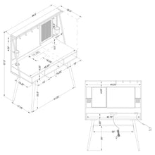 Load image into Gallery viewer, Darby - Writing Desk With USB Ports - Black
