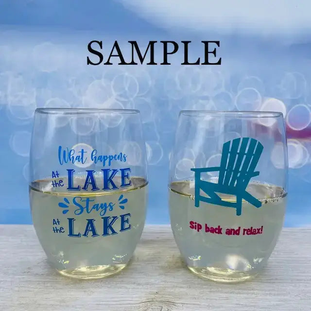 Wine-Oh! - PICKLEBALL SAYINGS Shatterproof Wine Glasses