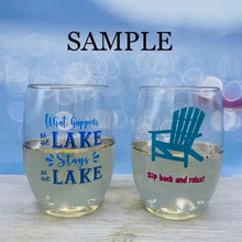 Load image into Gallery viewer, Wine-Oh! - PICKLEBALL SAYINGS Shatterproof Wine Glasses
