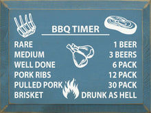 Load image into Gallery viewer, SAWDUST CITY - BBQ TIMER: Rare/1 beer, medium/3 beers, well done/6 pack…
