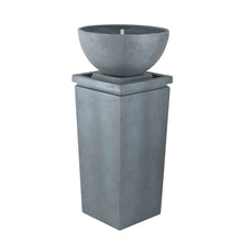 Load image into Gallery viewer, Zen Bowl Water Fountain, Outdoor Bird Feeder / Bath Fountains, Relaxing Water Feature For Garden
