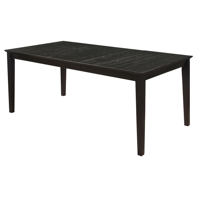 Alexander - Rectangular Extension Leaf Dining Table - Black