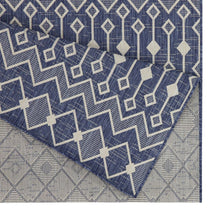 Load image into Gallery viewer, Sunshine - 5'3" X 7'3" Indoor &amp; Outdoor Area Rug Polypropylene - Blue
