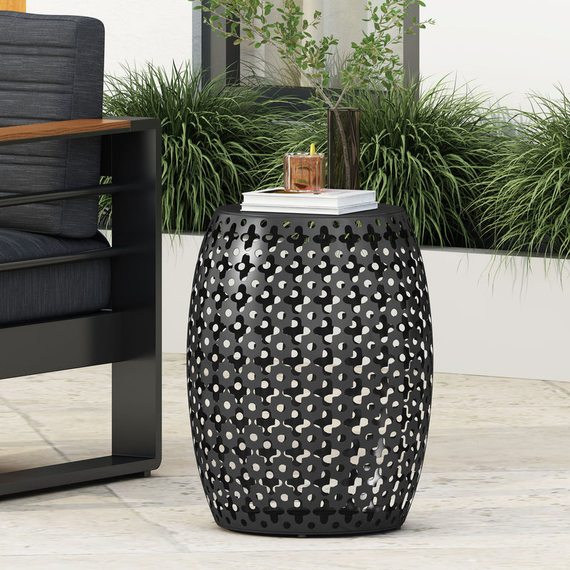 Modern Design, Metal End Table, Large