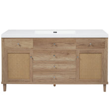 Load image into Gallery viewer, Modern Bathroom Vanity With Sink, Soft Close Drawers
