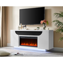 Load image into Gallery viewer, Alessia - Electric Fireplace With Multi Color LED And Flame Settings

