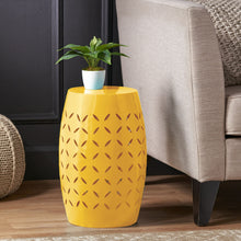 Load image into Gallery viewer, Outdoor Side Table With Barrel Shape
