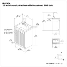 Load image into Gallery viewer, Murphy - Laundry Cabinet &amp; Faucet And Stainless Steel Sink
