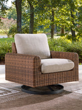 Load image into Gallery viewer, Dolan Creek - Swivel Lounge With Cushion - Gray / Brown
