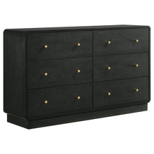 Load image into Gallery viewer, Burton - 6 Drawer Dresser Cabinet - Black
