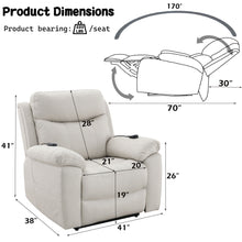 Load image into Gallery viewer, Chriki - Power Motion Recliner &amp; Lift Heating Massage Chair - Beige
