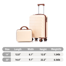 Load image into Gallery viewer, Spinner Luggage Set &amp; Combination Lock

