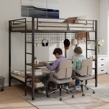 Load image into Gallery viewer, Ethan - Bunk Bed With Desk, Charging Station, Storage Shelves
