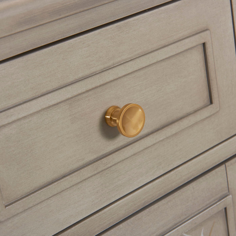 Dauphin - Handpainted Entryway Storage Cabinet - Gray