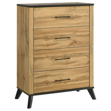 Load image into Gallery viewer, Georgina - 4 Drawer Bedroom Chest - Natural Wood
