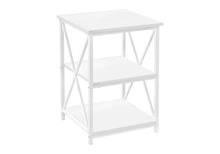 Load image into Gallery viewer, 3 Tier Accent Table, Side Marble Look Contemporary &amp; Modern
