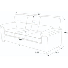 Load image into Gallery viewer, Vintage Inspired 3 Seat Sofa With Tufted Cushions
