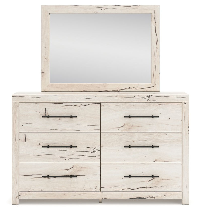 Lawroy - Dresser And Mirror - Light Natural