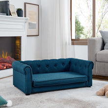 Load image into Gallery viewer, Modern Elegant Rectangle Pet Bed, Durable Elevated Dog Sofa
