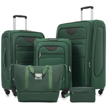 Load image into Gallery viewer, Softside Luggage Expandable Set With Duffel Bag Upright Spinner
