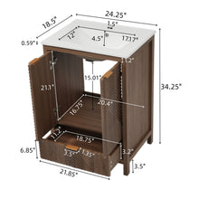 Load image into Gallery viewer, Modern Bathroom Vanity With Sink Combo
